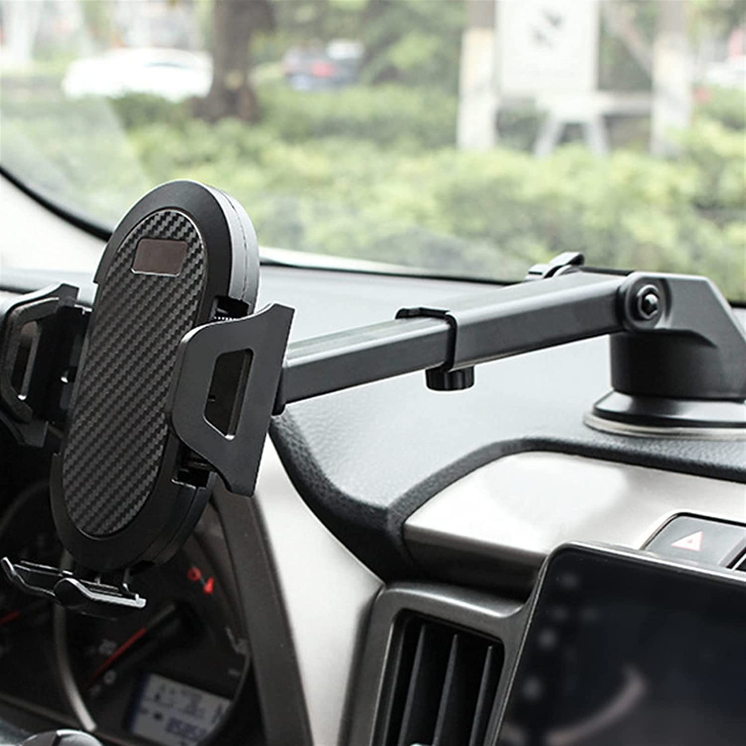 Uchwyt na Telefon Komórkowy Sucker Uchwyt samochodowy na telefon Uchwyt na telefon komórkowy Stojak w samochodzie Bez magnetycznego wspornika do montażu GPS Uchwyt Samochodowy(Black)