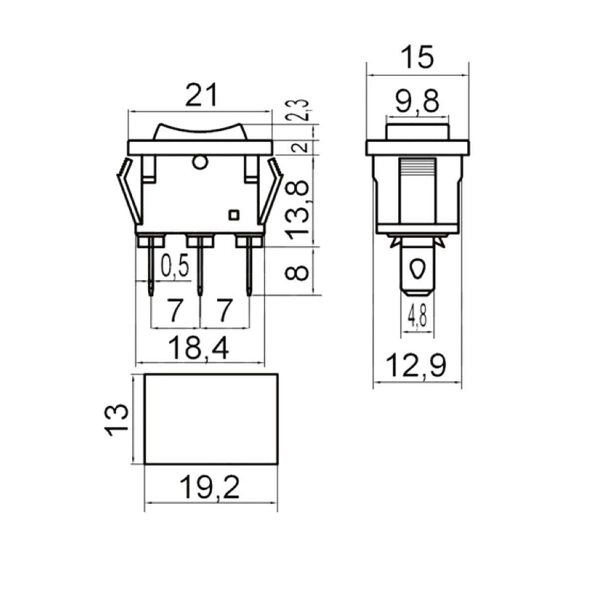 Deviatore Unipolare 3 Poli Con Autoritorno 35A - Per Auto, Trapani, Tapparelle E Serrande 12V/250V - Foto 13