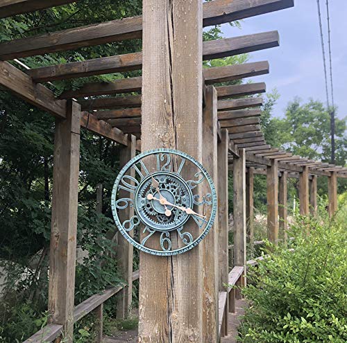 Outdoor/Indoor Wall Clock Waterproof, Silent Non Ticking 12 Inch Clock Decor Clock For Patio, Garden, Pool Or Hanging Outside #TOP1