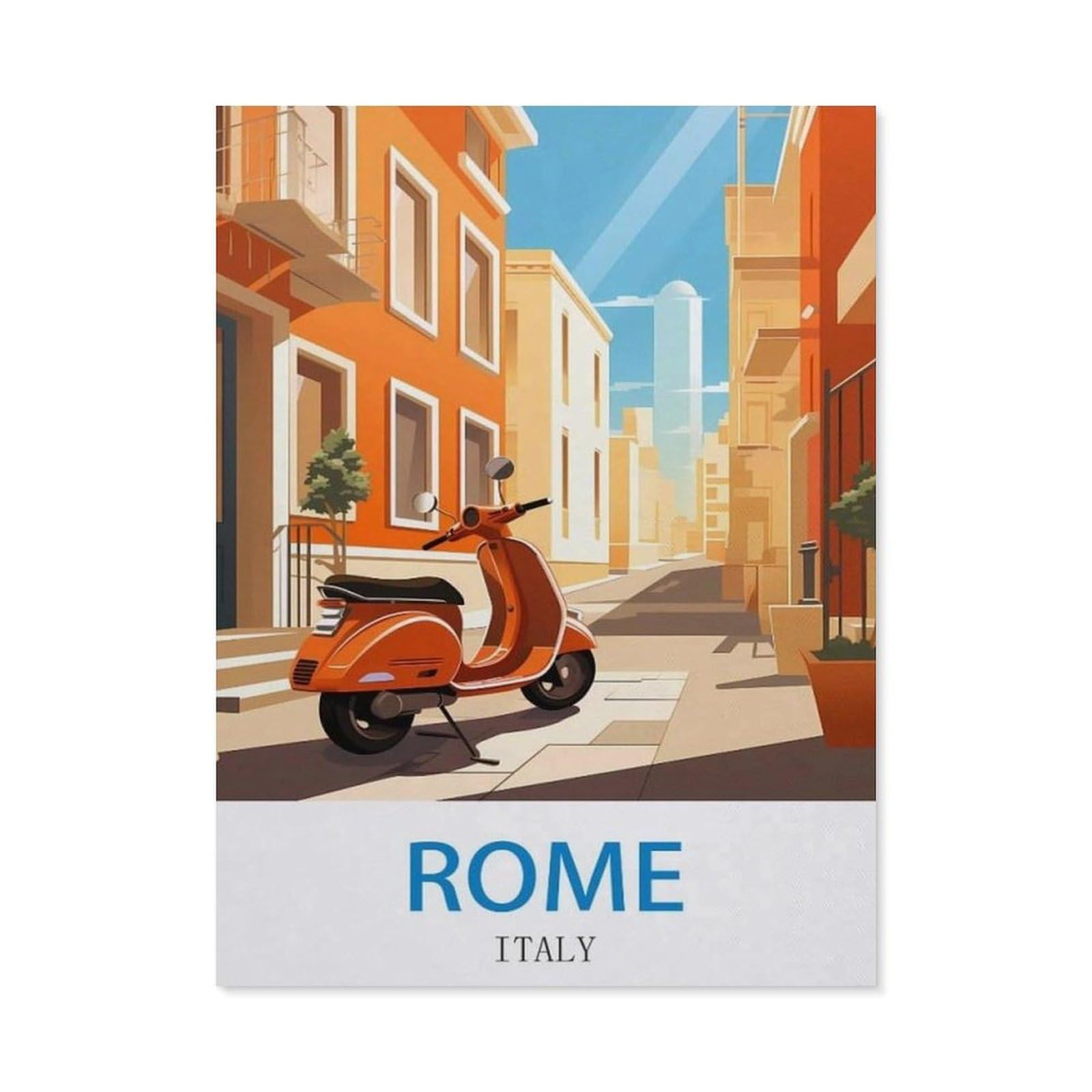BEAYODKP DIY 5D Diamond Painting，Rome Italy，Round Diamond, Used for Room Decoration（40 x 50 cm/15.74 x 19.68 inches）-CK93