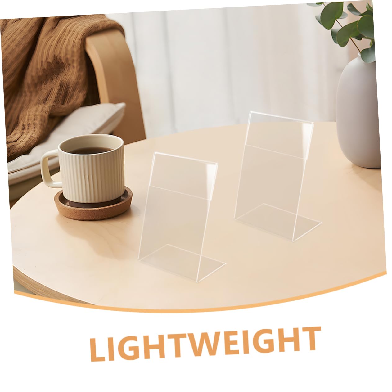 PRETYZOOM 5 Sätze Teiliges Acryl Preisschildhalter Transparent Stabiler Förmiger Aufsteller Für Markt Shop Restaurant Vielseitig Einsetzbar Hochwertiges Acrylmaterial Praktische 9 Stücke * 5
