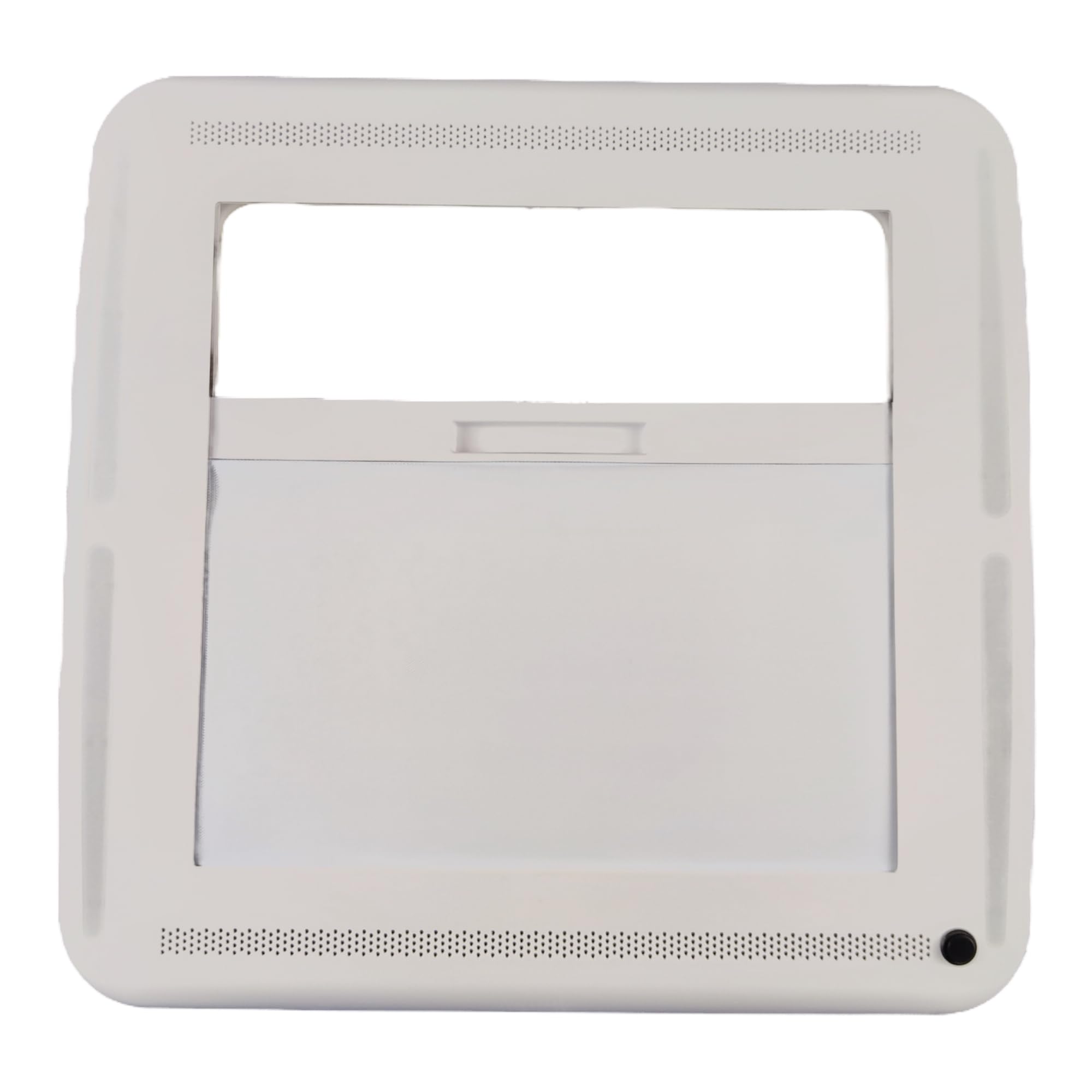 Maxxair Maxxshade - Cadre intérieur avec LED - Store occultant pour lucarne de toit Maxxfan Deluxe - 35 x 35 et 40 x 40 cm - Store pour camping-car, fenêtre de toit, lucarne - Blanc