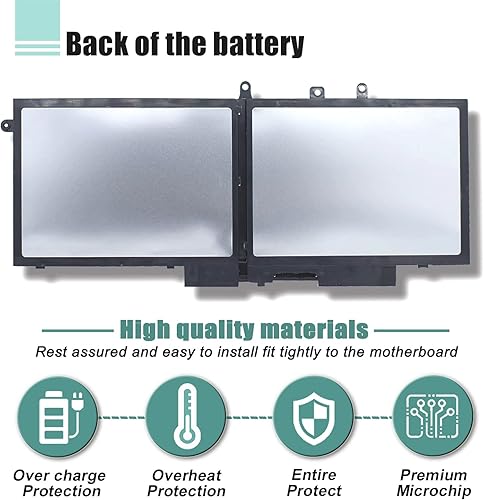 Miniatura 5 de BOWEIRUI Batería de repuesto GJKNX para laptop Dell Latitude 5480 5580 5280 5288 5488 5590 5591 5490 5491 5491 5495 E5480 E5580 E5490 E5590
