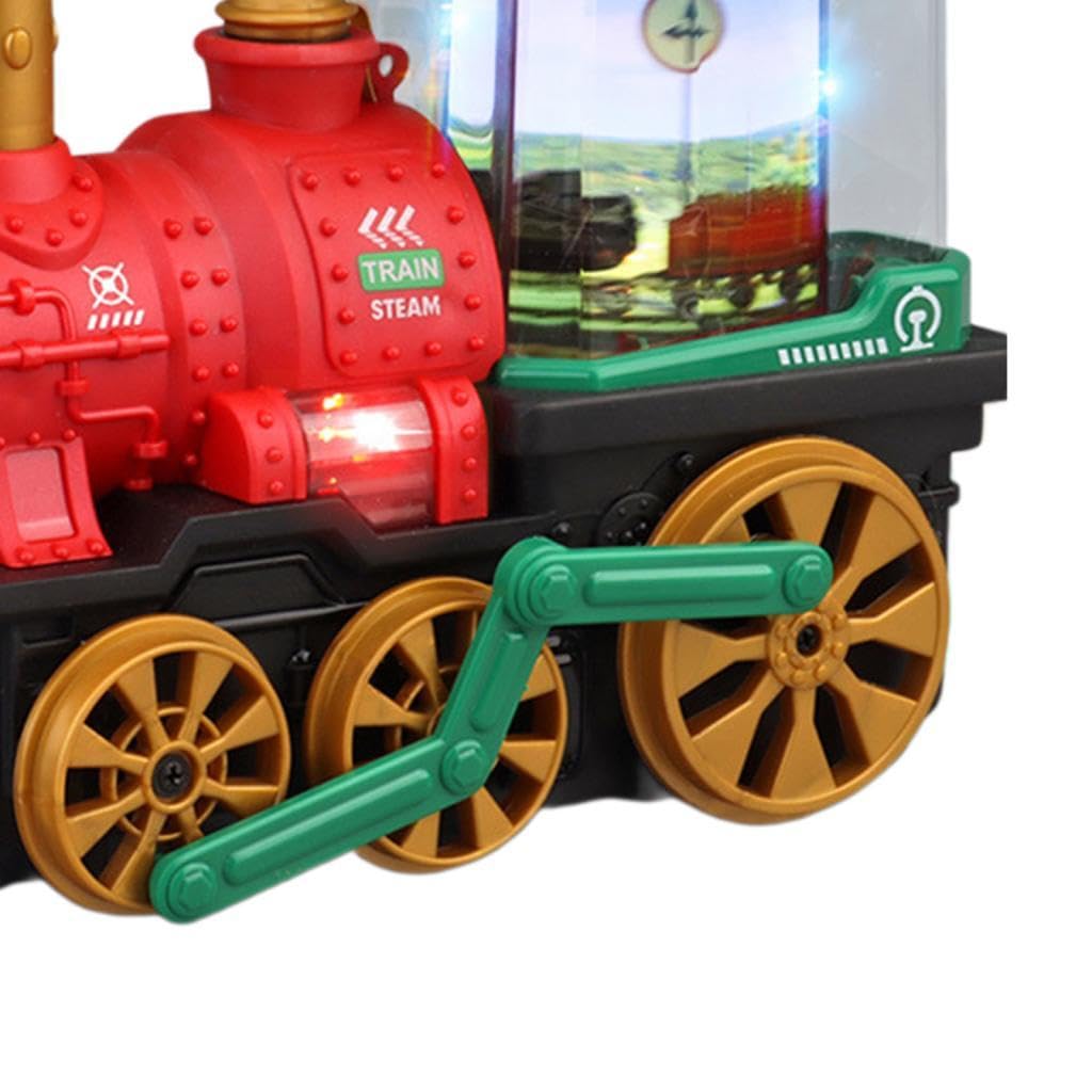 Tren Eléctrico, Juguete Educativo para Niños Pequeños, Locomotora de, Tren Musical, Ideal para Niños de 3 años en Adelante. Regalo de Cumpleaños, Rojo