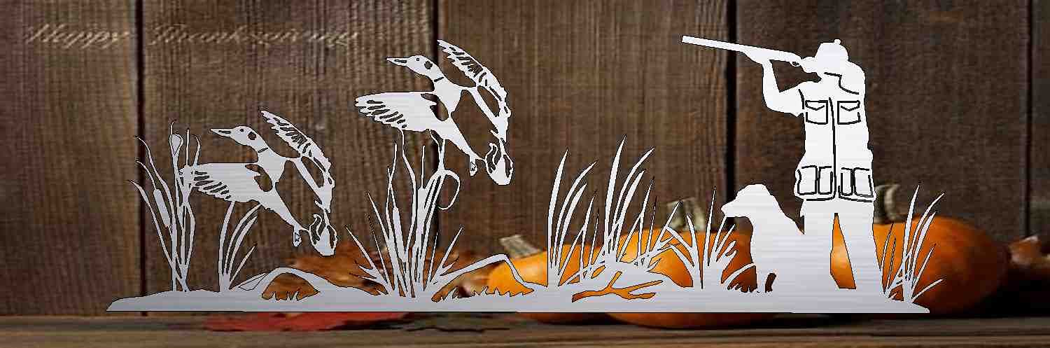 4ft duck hunting scene 01290