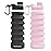 Nefeeko Collapsible Water Bottle, 2 Pack 26oz Silicone Foldable Water Bottles Leakproof BPA Free Travel Water Bottles with Carabiner, Portable Sport Water Bottles for Hiking Outdoor Indoor Sport