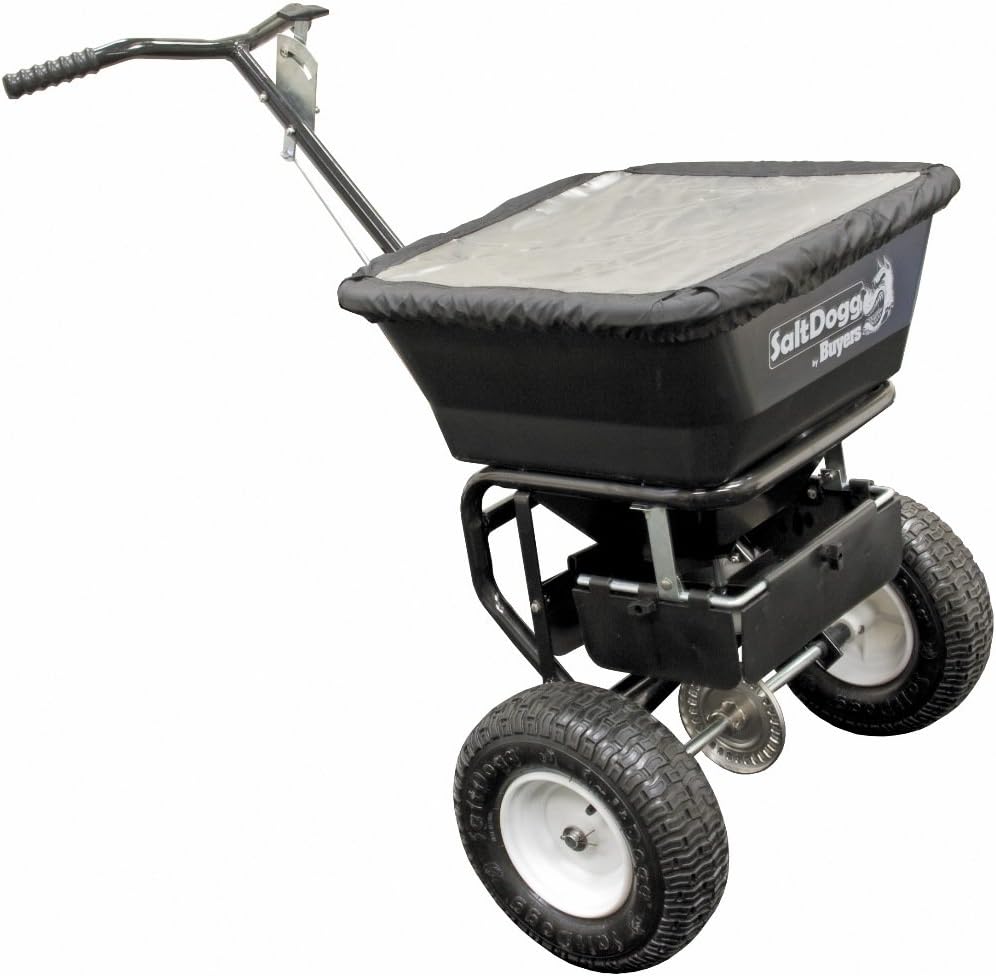 Buyers SaltDogg WB100B 1.5 Cubic Foot/100Pound Capacity Poly Walk Behind Snow