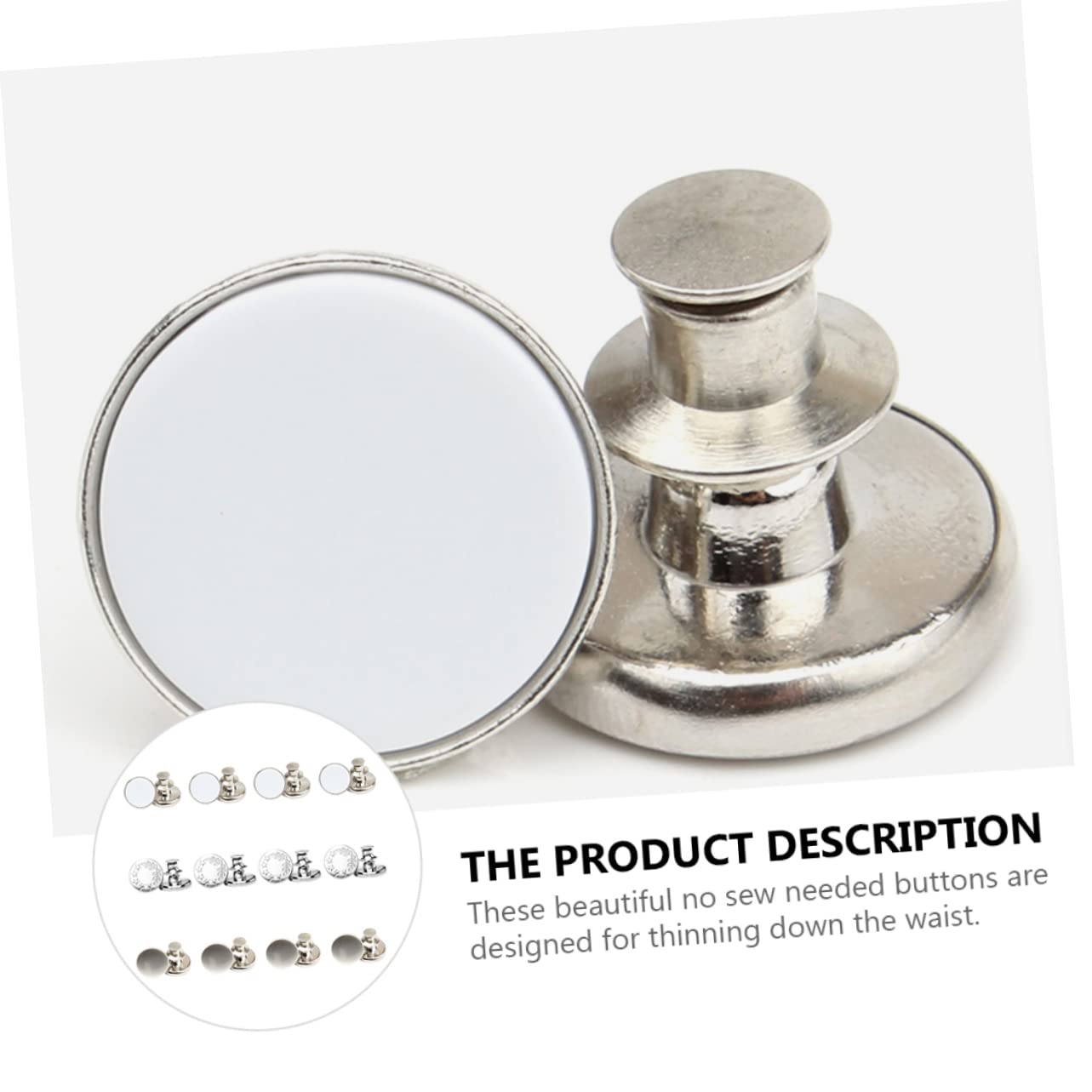 Gadpiparty 3 Series Botones Ajustables Para Jeans Accesorios De Botones Deslizantes Sin Clavos Perfectos Para Ajustar Cintura Ocasiones Formales Y Informales 30 Piezas*3