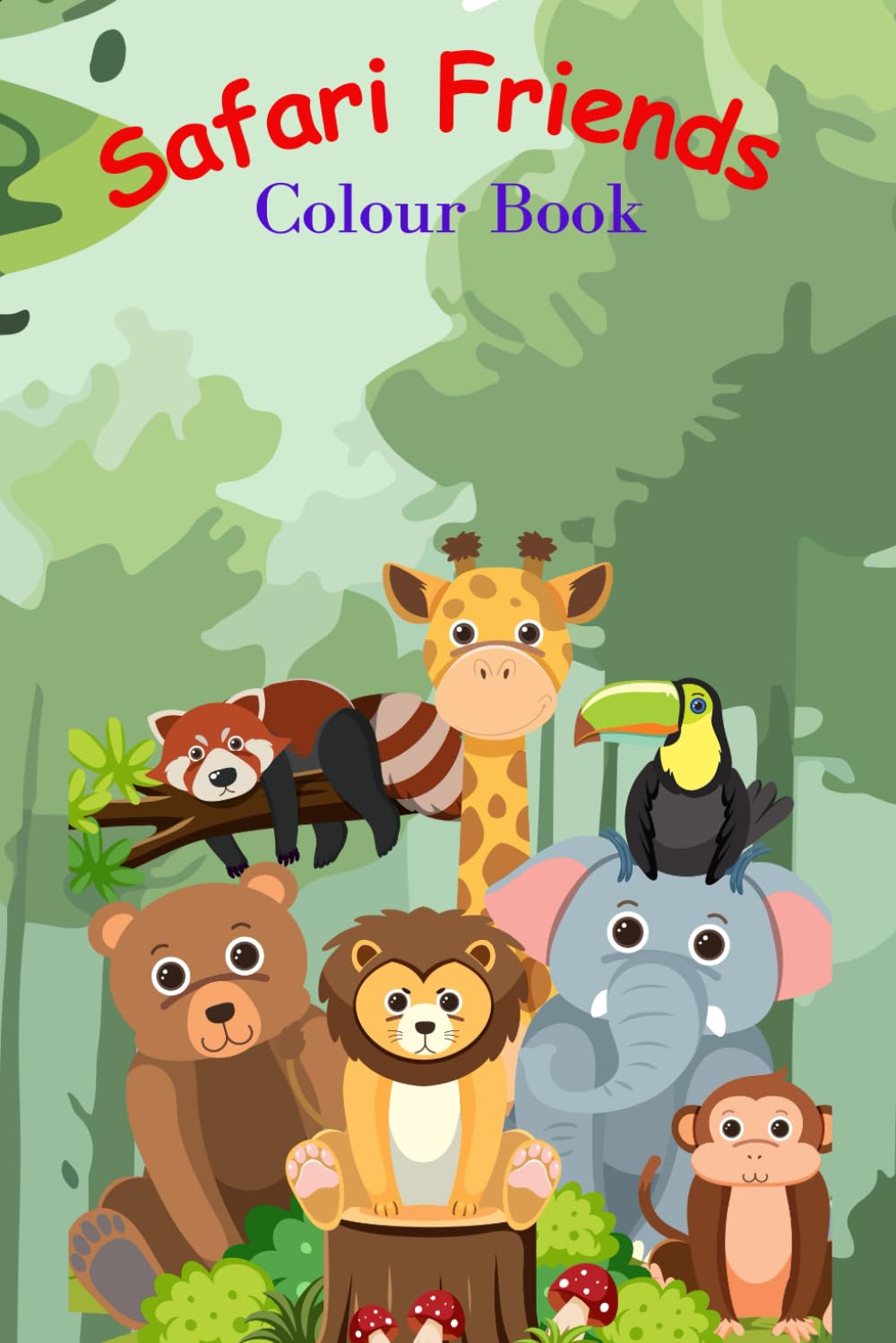 Safari Friends: Colour Book