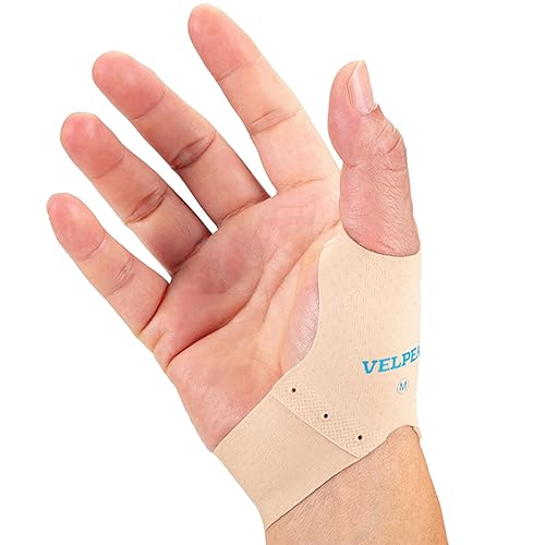 Velpeau Manga de compresión para muñeca para el pulgar para dolor de artritis (2 unidades), forro elástico para férula de plástico, manos derecha e