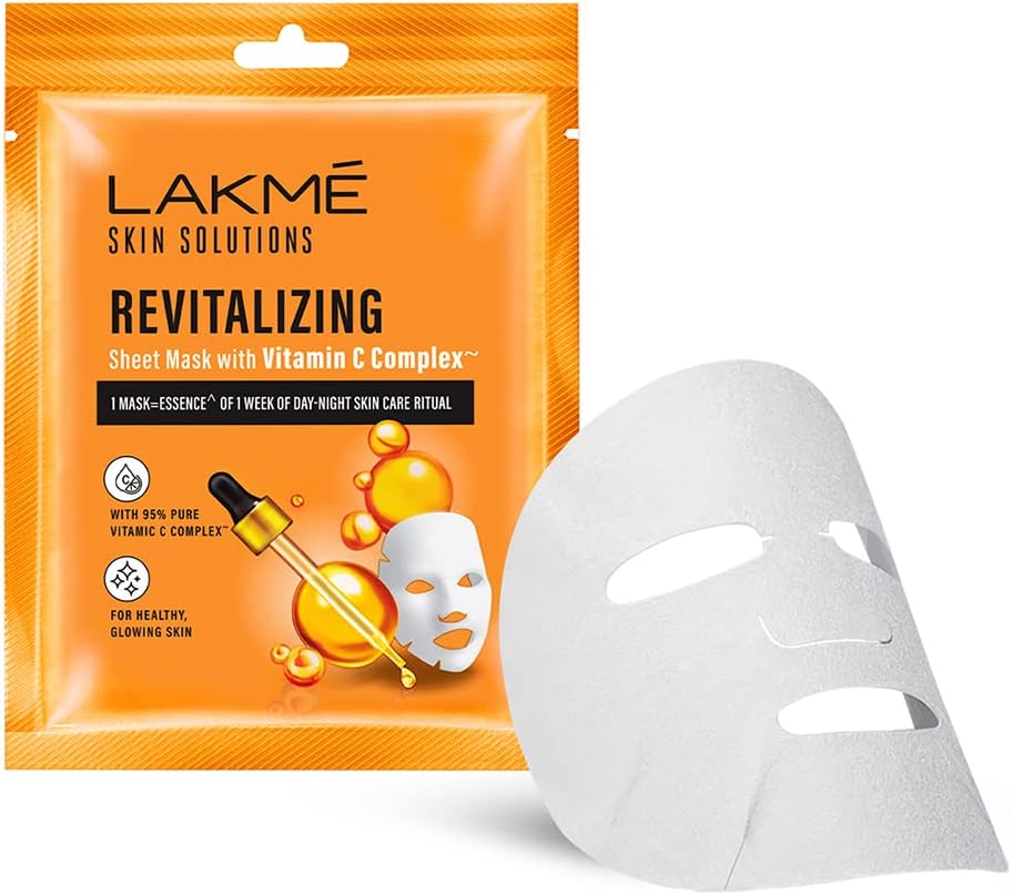 Lakme Skin Solutions Sheet Mask Revitalizing with Vitamin C 25ml
