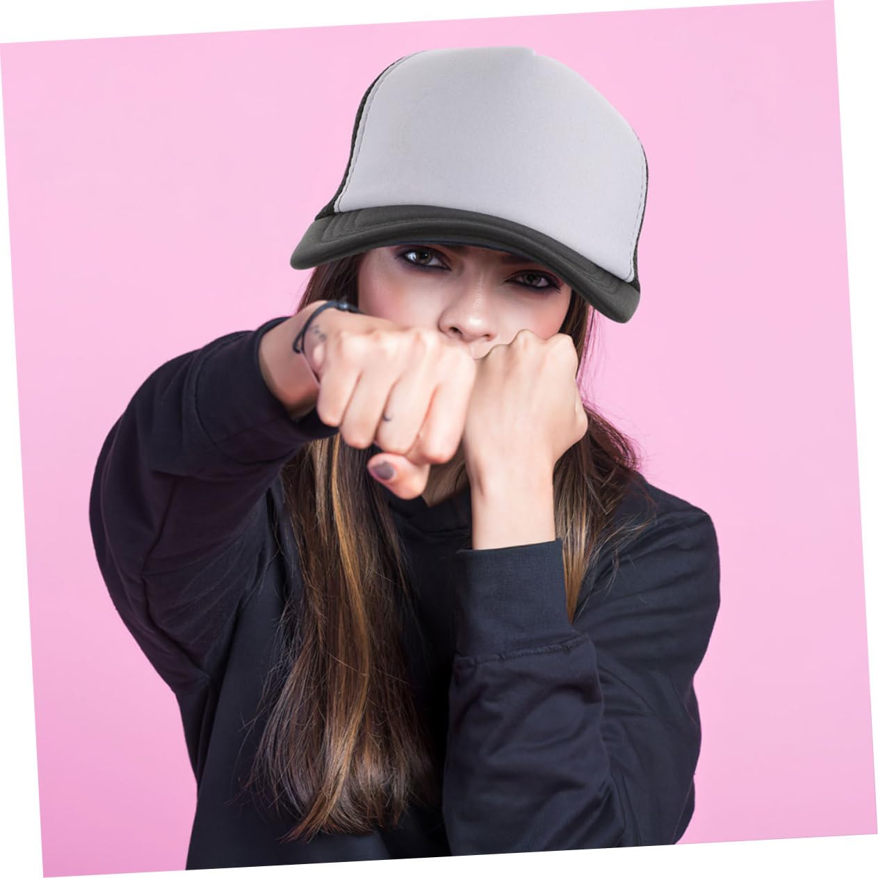 Set da 6 Cappelli da Baseball in Rete Traspirante per Sublimazione, Cappelli Vuoti Fai da Te per attività All'aperto e Uso Quotidiano
