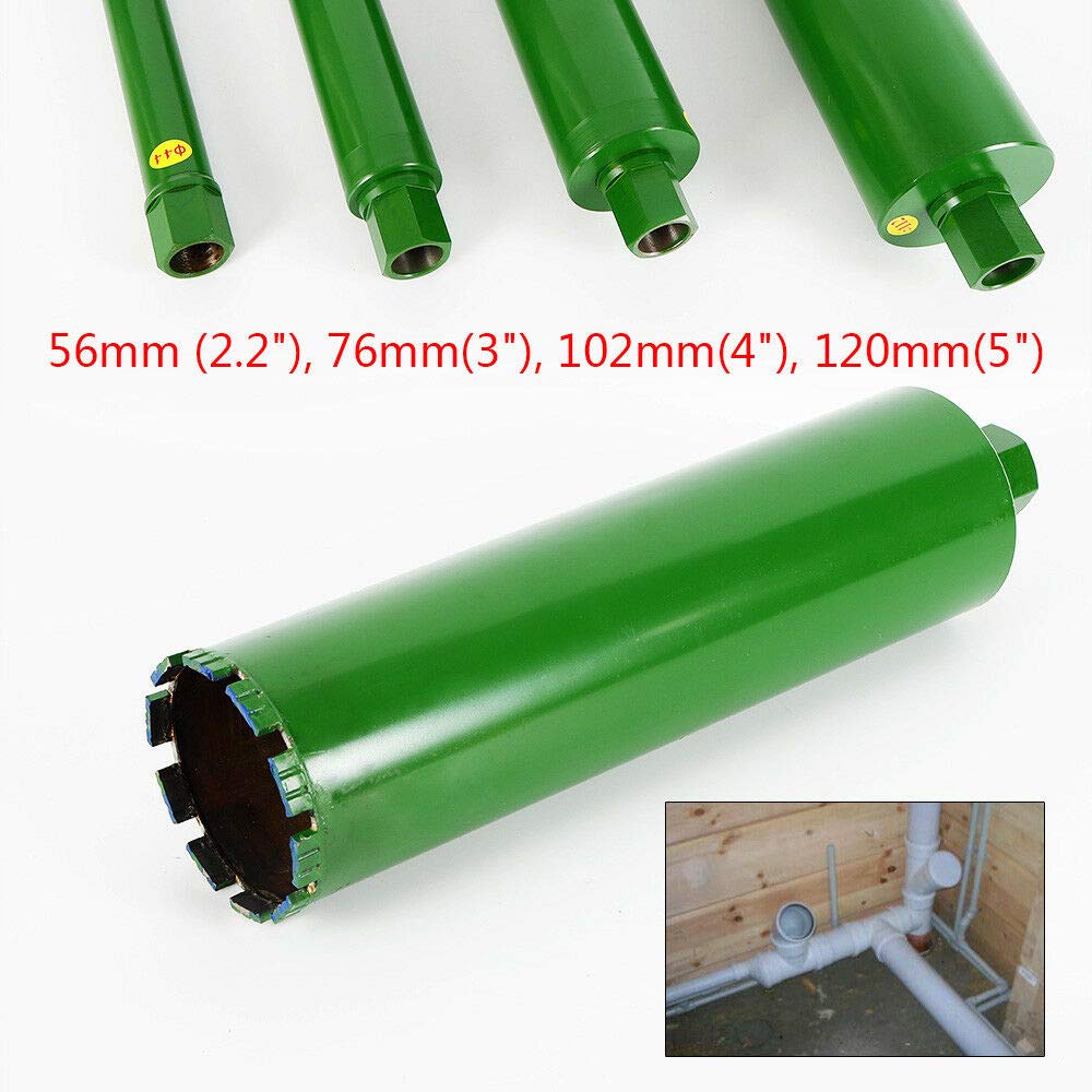 Zestaw wierteł diamentowych na mokro 2" 3" 4" 5" do wiercenia otworów w cegle, betonie, granicie, marmurze, 4 szt./zestaw (2'' 3'' 4'' 5'', M22)