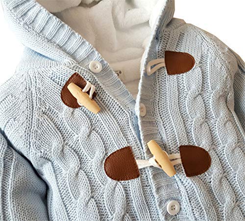Dealone Toddler Knit Cardigan Sweater Baby Boys Girls Fleece Lined Sweaters Outerwear Spring Fall Winter #TOP4