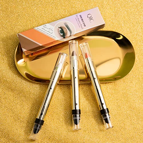 Iguzvaw Cream Eyeshadow Stick With Sponge Smudger,Smooth Texture Matte Shimmer Cream Eyeshadow Pencil,Long Lasting,Waterproof (01# Highlighted White) #TOP6