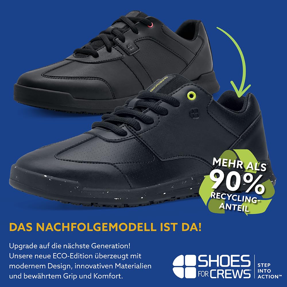 Shoes for Crews Herren-Arbeits-Sneaker mit rutschhemmender Sohle – Leichte, Wasserabweisende Herren-Schuhe, ideal für Gastronomie und Küchen für Kellner und Koch, Einzelhandel – Freestyle II