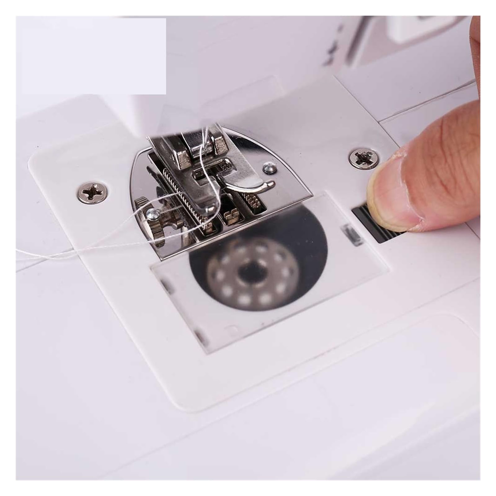 Máquina De Coser Con 12 Patrones Puntadas Incorporados, Miniluz Nocturna Portátil For El Hogar, Stent Metal Inverso Potente Silenciosa Y Estable(Sewing machine B)