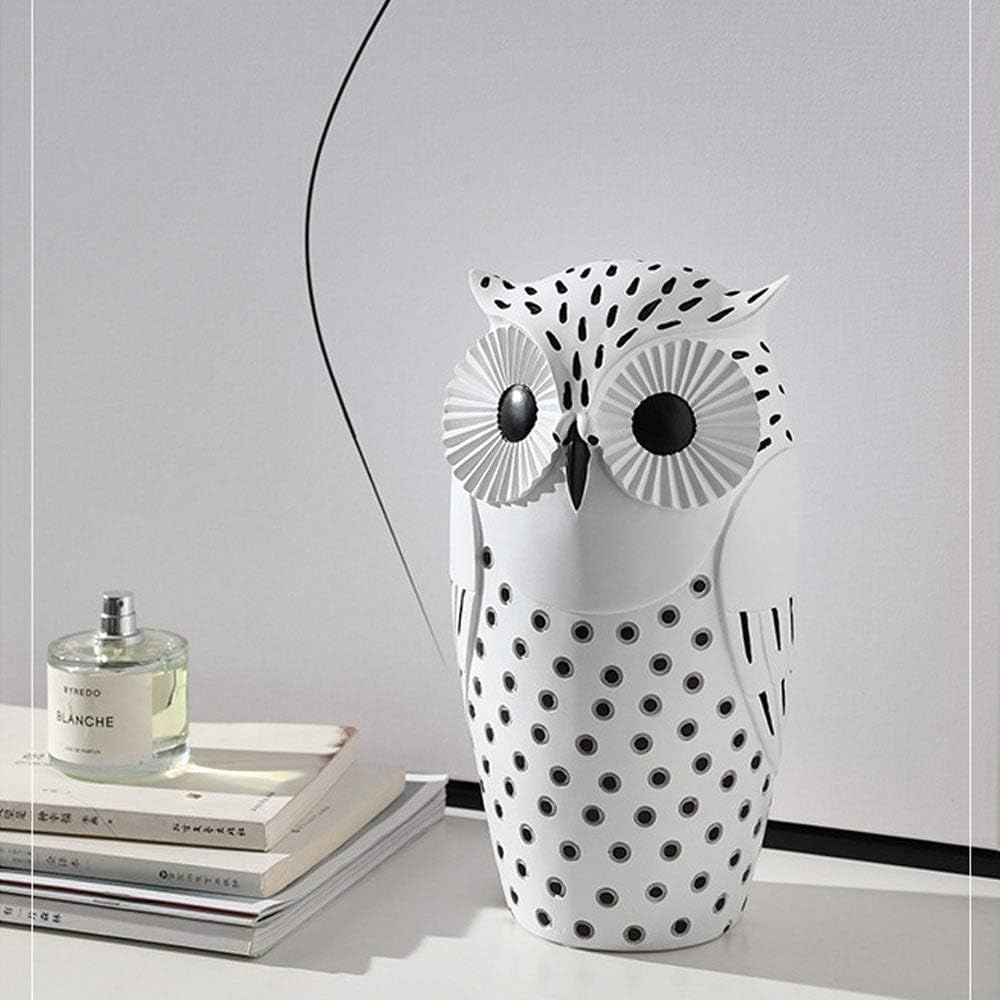 Owl Creative Resin Cute Ornaments for Living Room Tv Cabinet Bedroom Study Decorations,Home Interior Nordic Style Decoration and Furnishings Holiday Gift,L