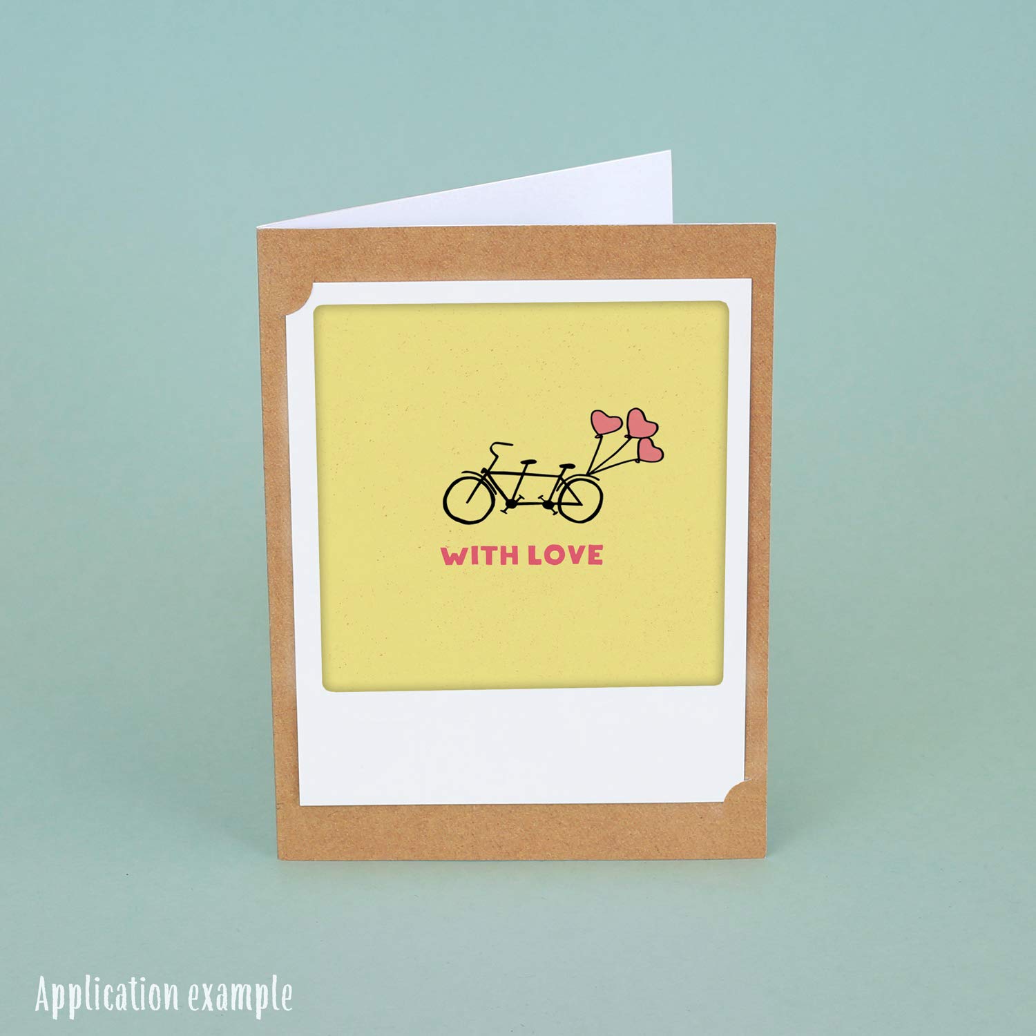 PICKMOTION Be cool | Set di 2 piccoli biglietti piegati | Biglietti d'auguri - Include busta, immagini di fotografi Instagram con illustrazioni fatte a mano, progettato a Berlino - Biglietti d'auguri