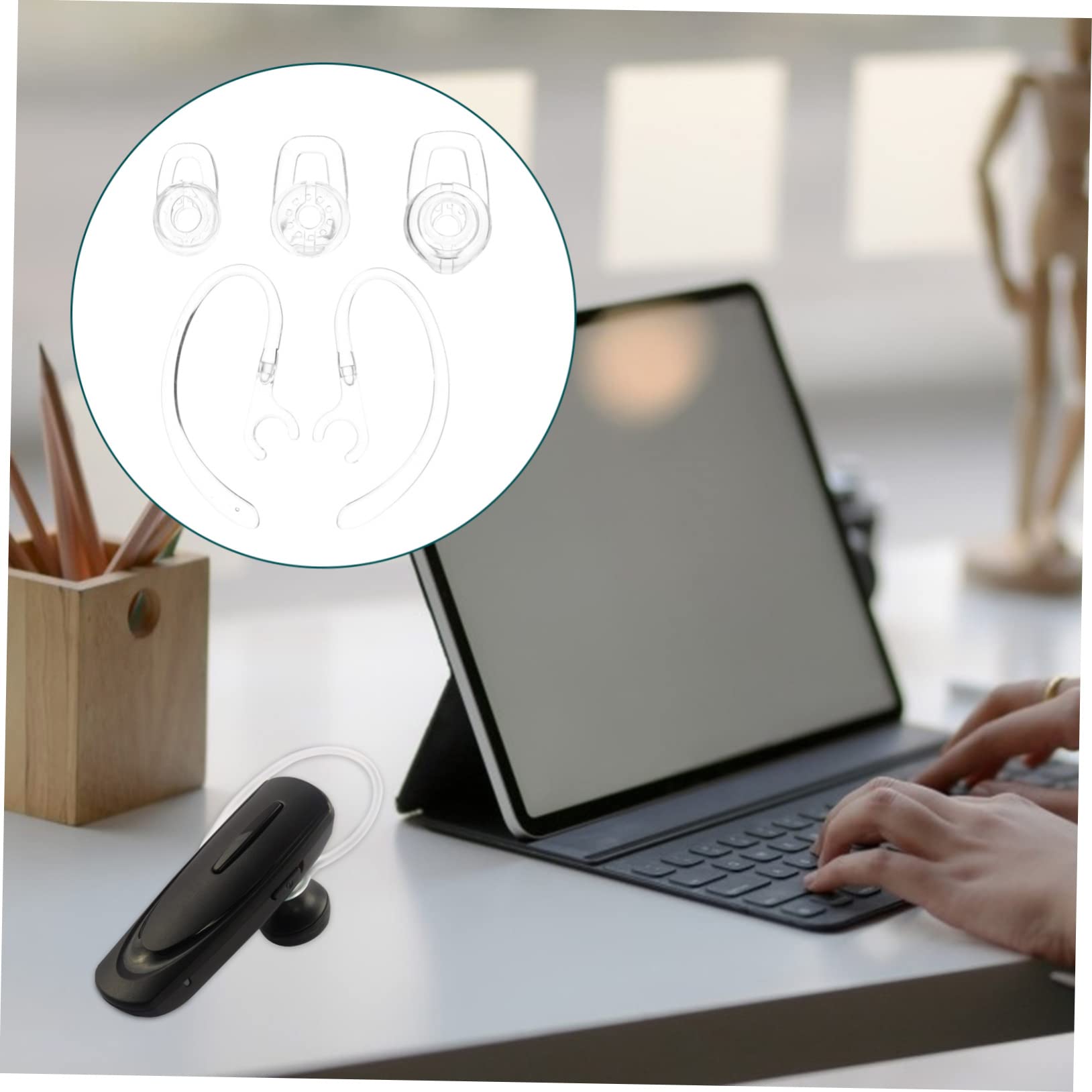 NUOBESTY 3 Ensembles Crochets Oreille De Remplacement pour Écouteurs sans Fil De Gels Et Crochets Confort Optimal Et Isolation Sonore 20 Pièces * 3