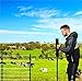 Dailydanny Fence Post Driver 16.5 Inch T Post Driver, 11LB Heavy Duty Hand Post Pounder with Handle for U Fence Post (Black)