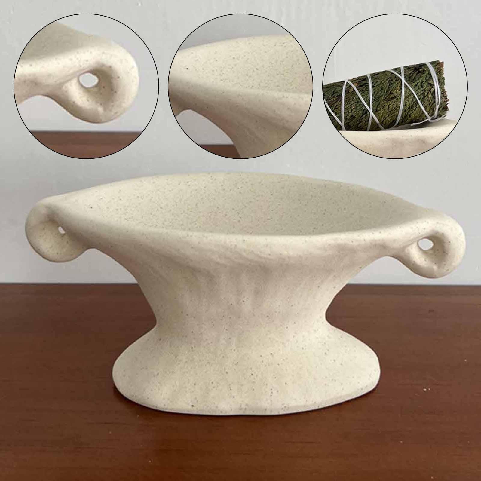 Bruciatore di in Ceramica per Sala da Pranzo, Regalo, Raccogli Cenere,