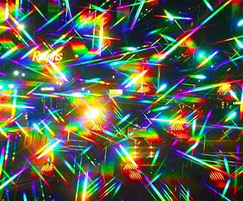 13,500 Lines/inch Diffraction Grating Sheet - Double Axis [1' x 6] | Double Axis, for Science Physics Education, Visual Light Diffraction, Holographic