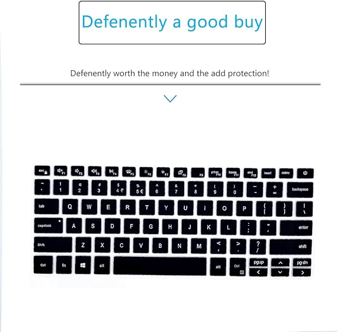 Funda de teclado de silicona para Dell Inspiron 14 2-en-1, negro miniatura 5