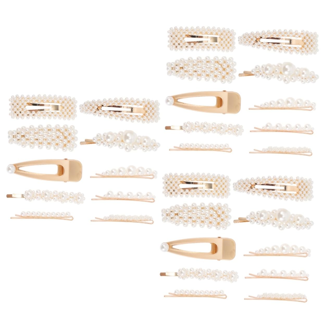Didiseaon Juego De 3 Horquillas Decorativas Para El Pelo De Novia Para Mujer Sencillas Para Boda Graduación Fiesta 10 Unidades X 3