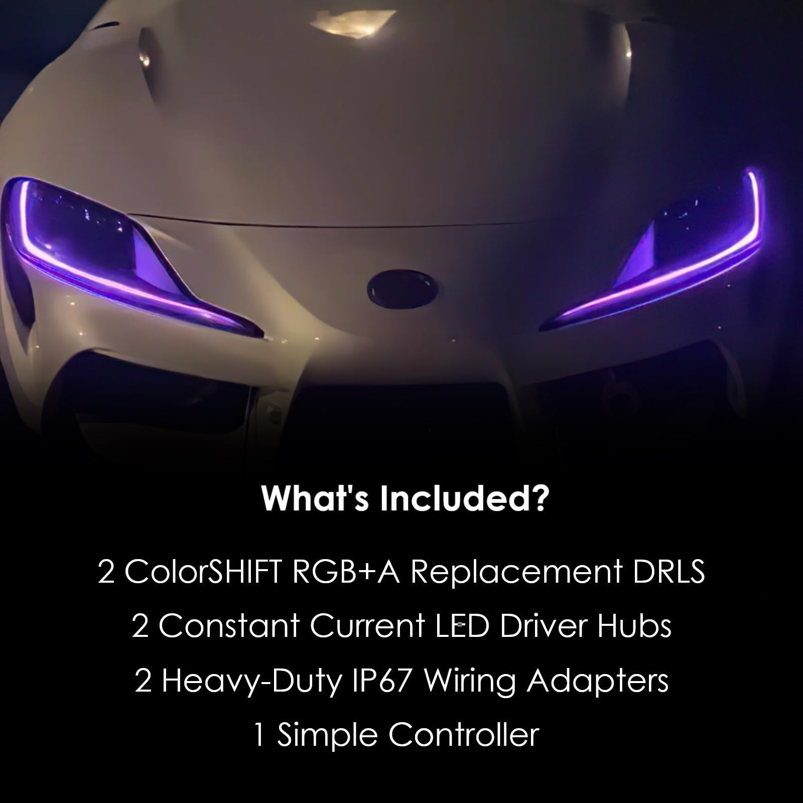 Amazon.com: Oracle 20-21 Toyota Supra GR RGB+A Headlight DRL Kit