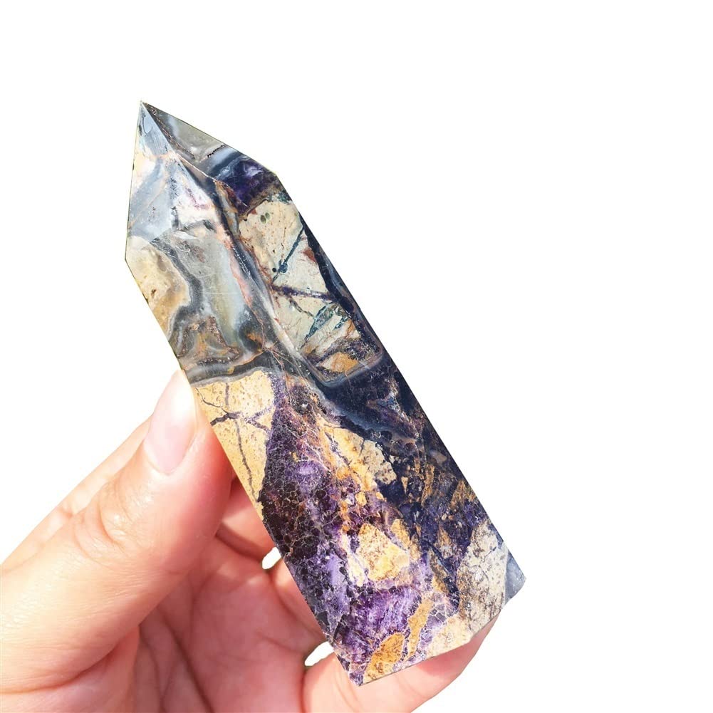 オベリスク水晶　天然石のおまけつき Amazon.co.jp: 天然水晶の原石 天然研磨網状蛍石タワーオベリスク