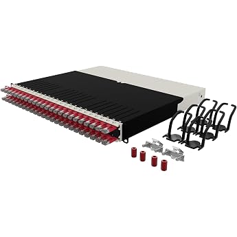 PATCHBOX patchbox.one / 8RU / Cat.6a Cable Management System for the Network Cabinet. Faster Installation & Maintenance with Retractable Ethernet Cable Cat6a Twisted Pairs STP Red