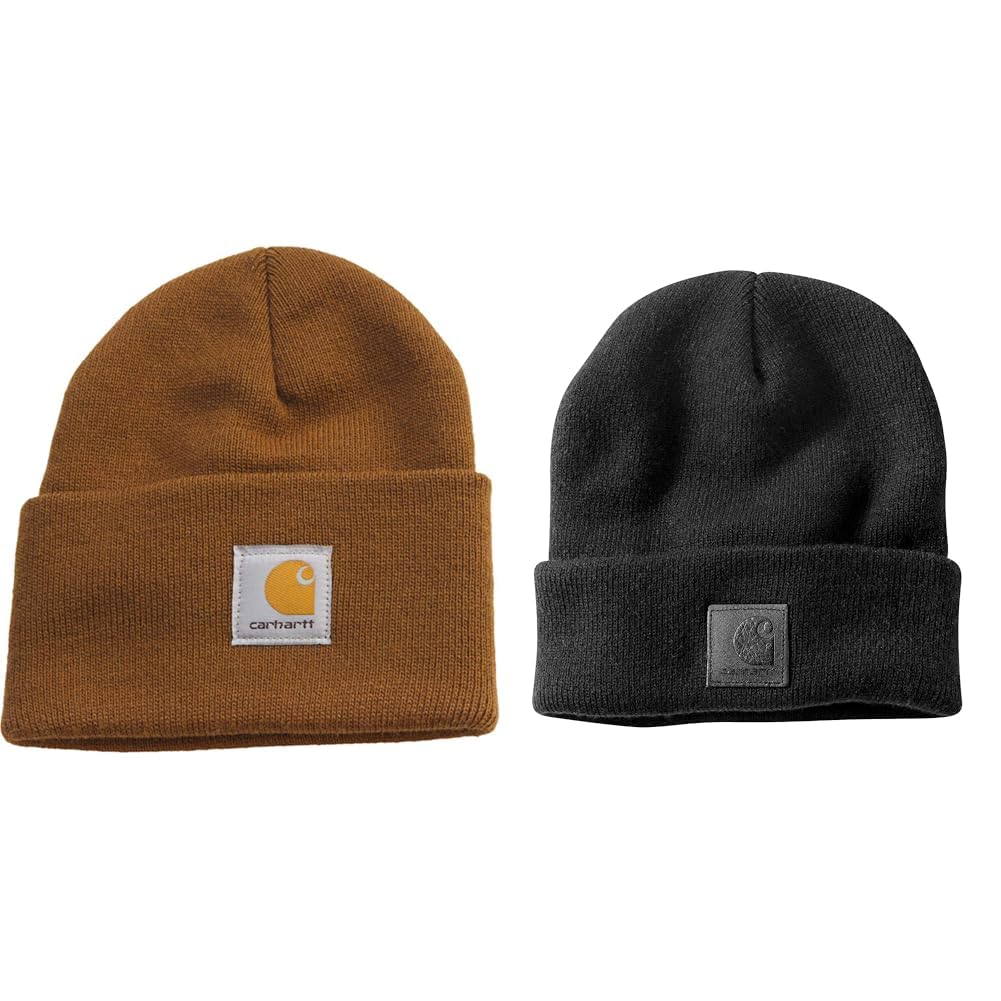 Carhartt Herren Beanie Hat Strickmütze mit Umschlag