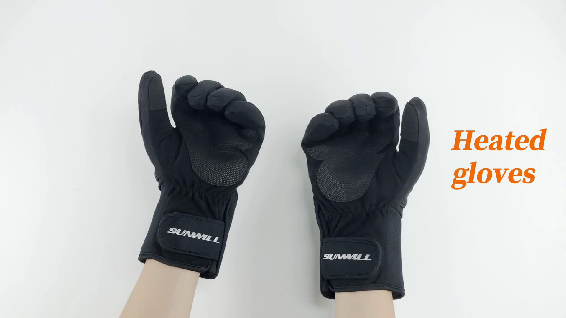 Sun Will Heated Cycling Gloves Touch Screen Thermal Gloves Anti-slip Windproof Winter Warm Black Gloves for Driving… - Image 8