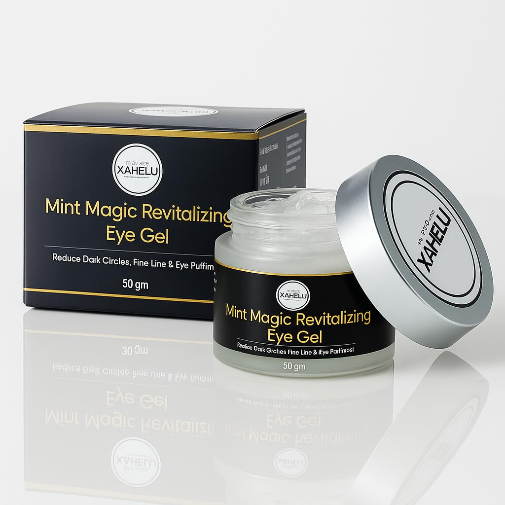 Mint Magic Eye Gel for Dark Circles, Puffiness & Wrinkles 50 gm | Anti-Wrinkle Under Eye Cream with Hydrating Herbal Formula | AYUSH Certified for Men & Women — Amazon image 8