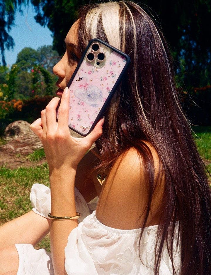 Image of Wildflower Cases - Compatible with iPhone 16 Pro Max | Protective Bumper, 6.5ft Drop Test Certified, Women Owned Small Business | Sweet Swan