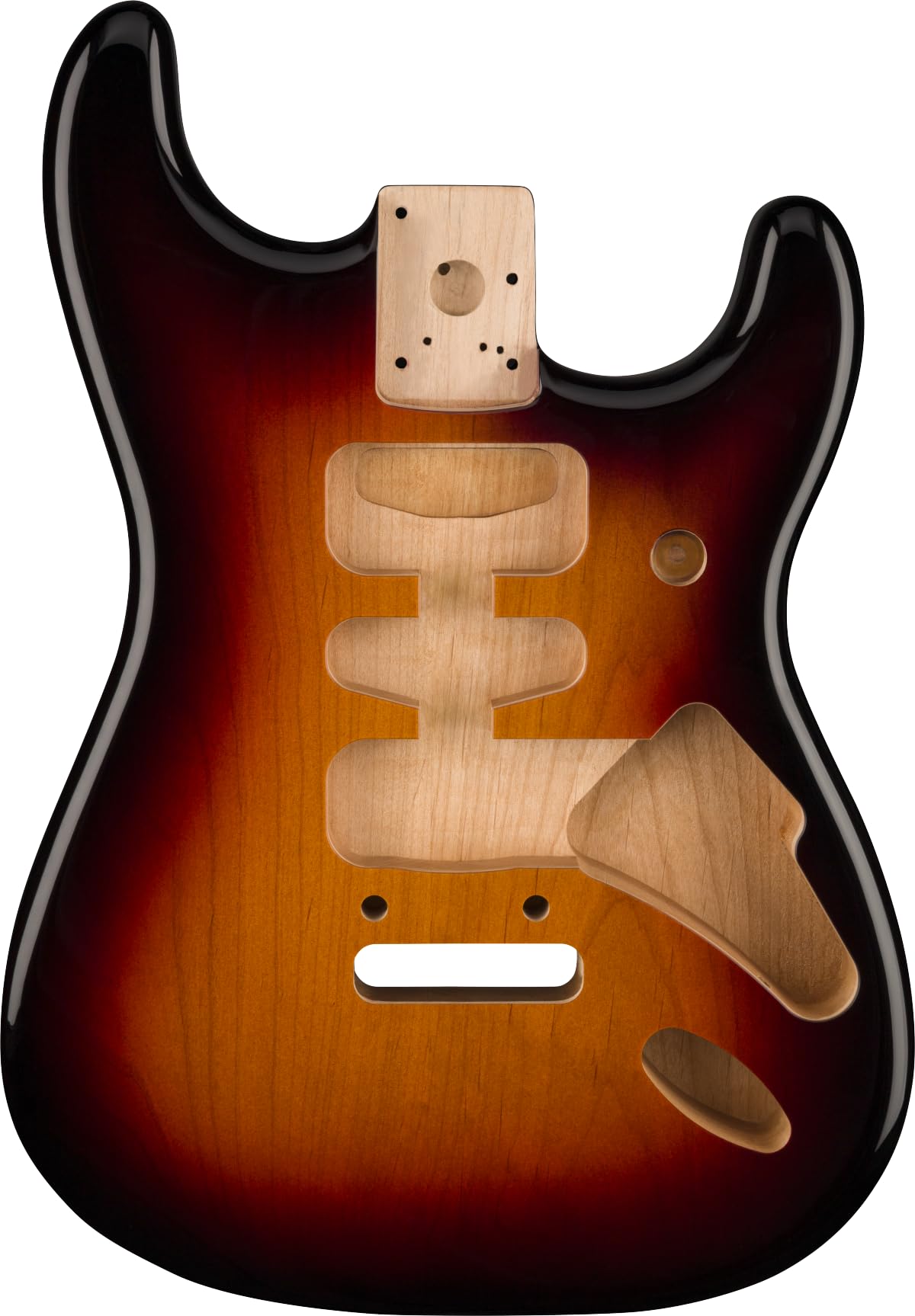 Deluxe Series Stratocaster Alder Body HSH ROUTING Strat Guitar Body Alder 3-Tone Sunburst