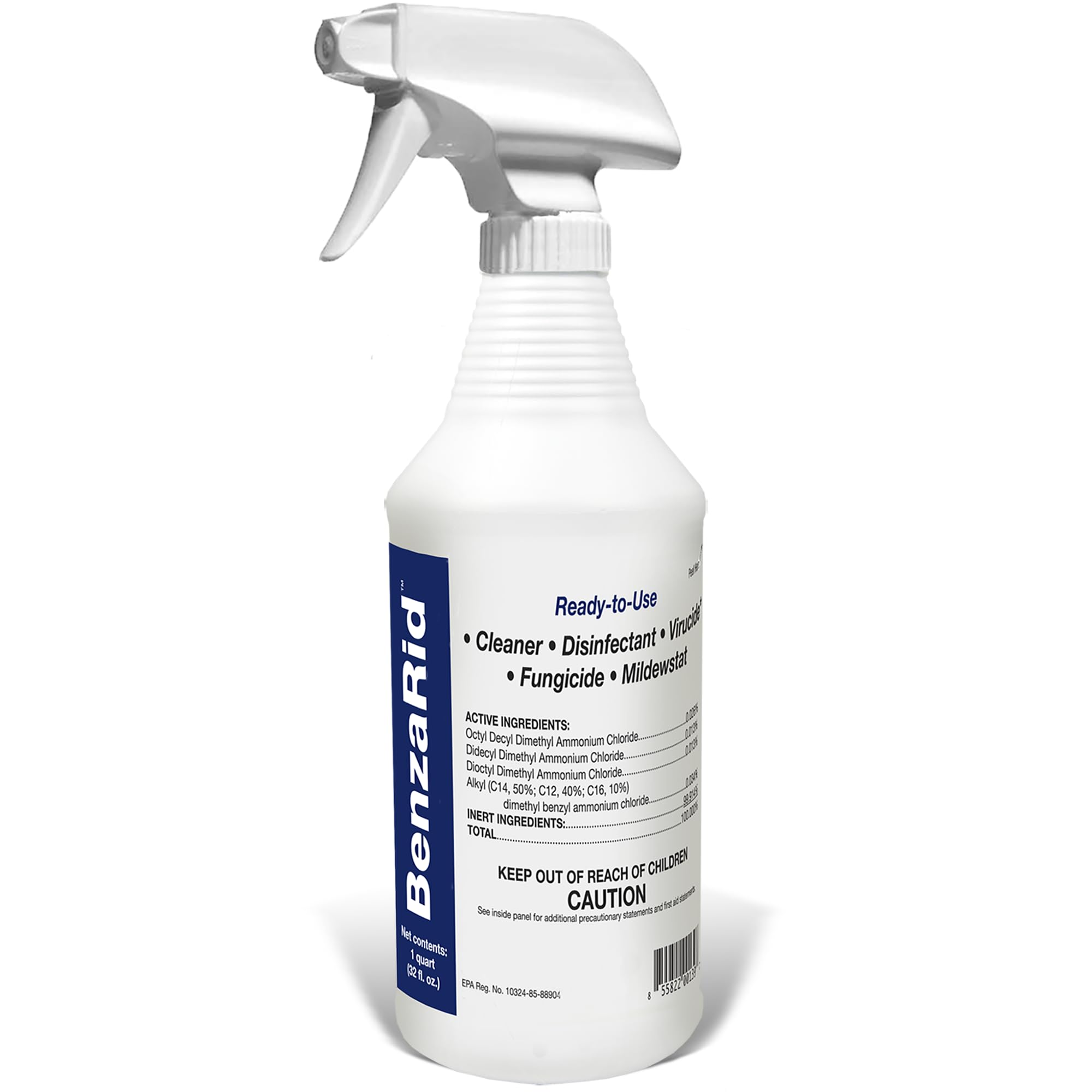 Hospital Disinfectant Virucide Spray Kills 99.99% of MRSA, COVID-19, H5N1, Staph, Avian Flu, Bacteria & Mold | EPA Reg. for Medical, Dental, Veterinary, Farm & Home Use 32 oz