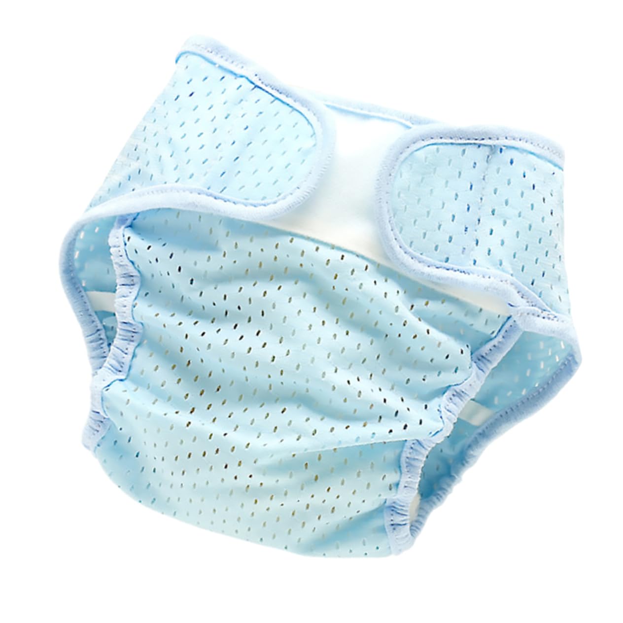 KOMBIUDA Stretchable Baby Diaper Cover Ice Silk Mesh Breathable Cool Summer Lightweight Comfortable Size S Mesh Outer