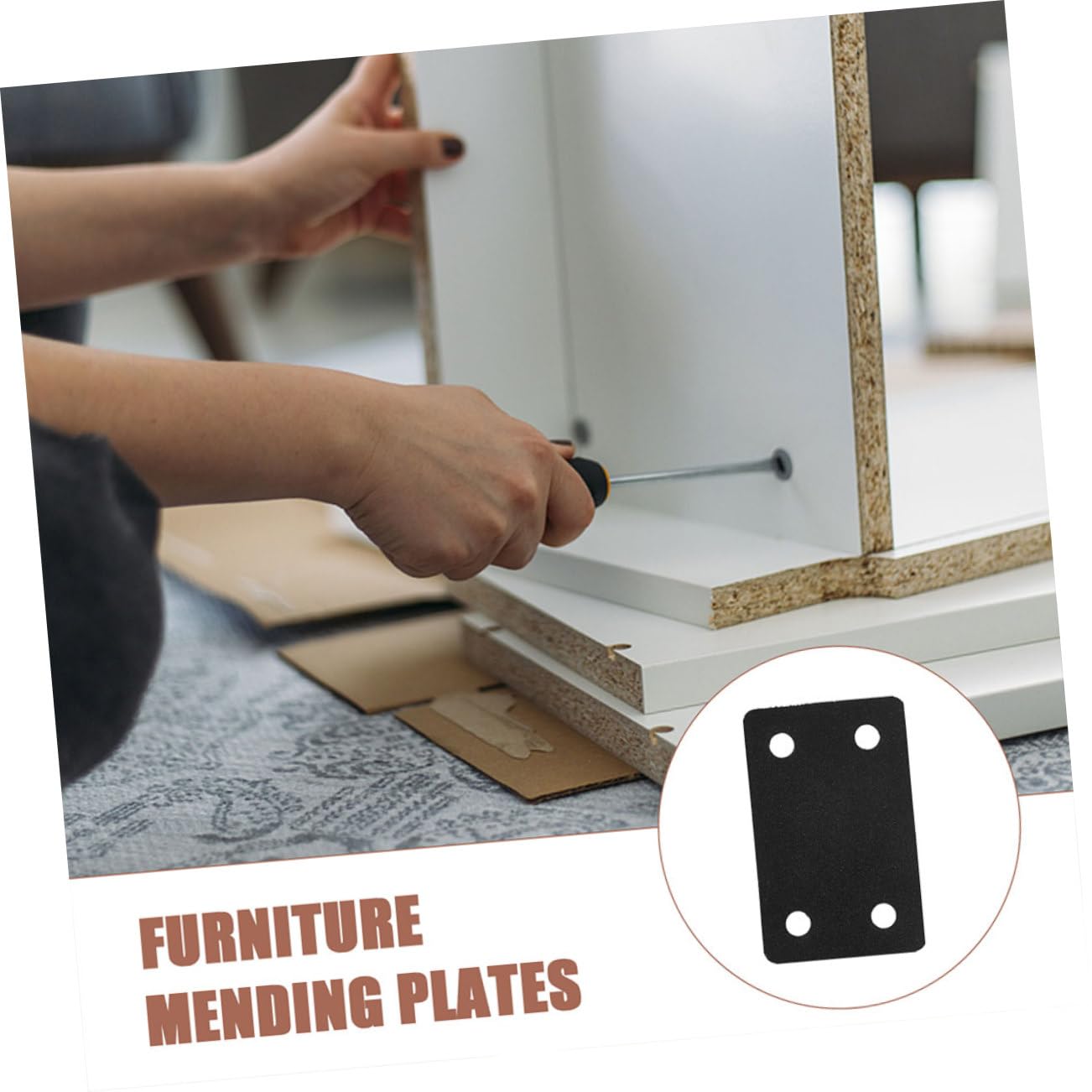 Gatuida 4 Juegos Código De Esquina Pieza Fija Soporte Mueble Inoxidable Ángulo Fijación Mueble Soportes Para Muebles Soportes Para Madera Placas Rectas Acero Inoxidable Black 6 Piezas * 4