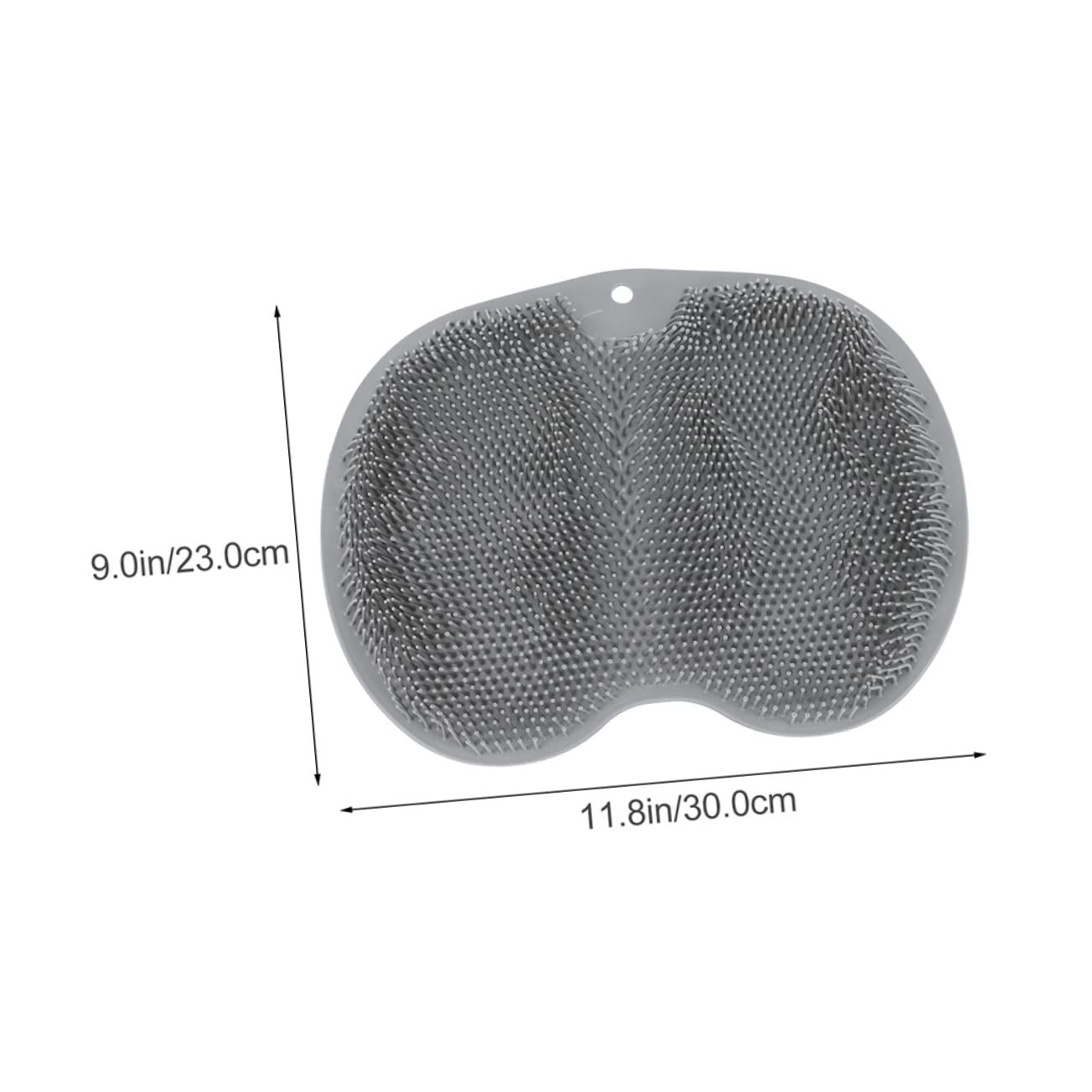 TOVINANNA 2 Pack Shower Foot Massager Non-Skid Bathroom Pad Suction Soft TPE Foot Cleaning Scrubber Brush