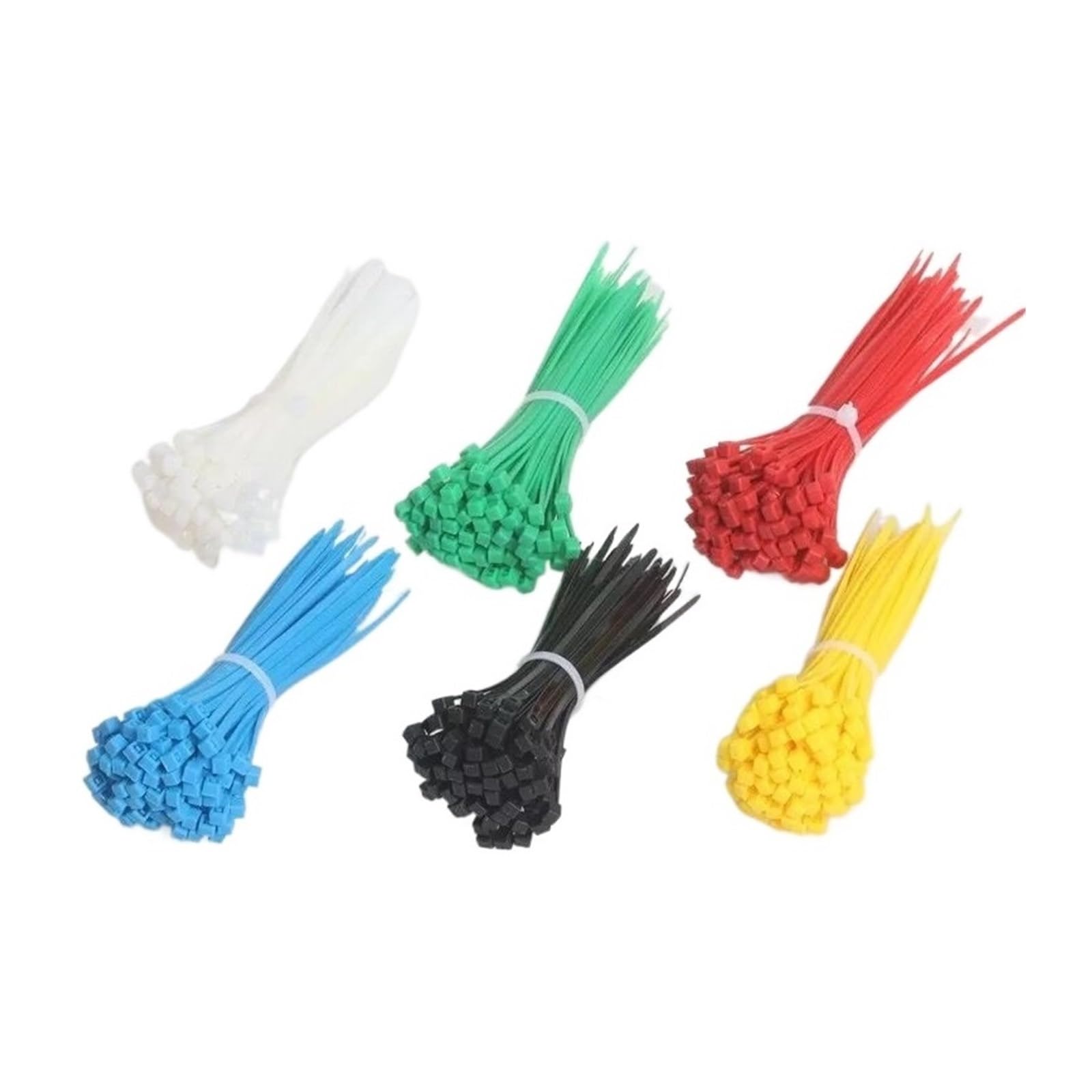 Qrlkjhgfa Black Nylon Cable Ties, Self-Locking Nylon Cable Ties Multicolor 3X100mm 100 Pcs(Black)