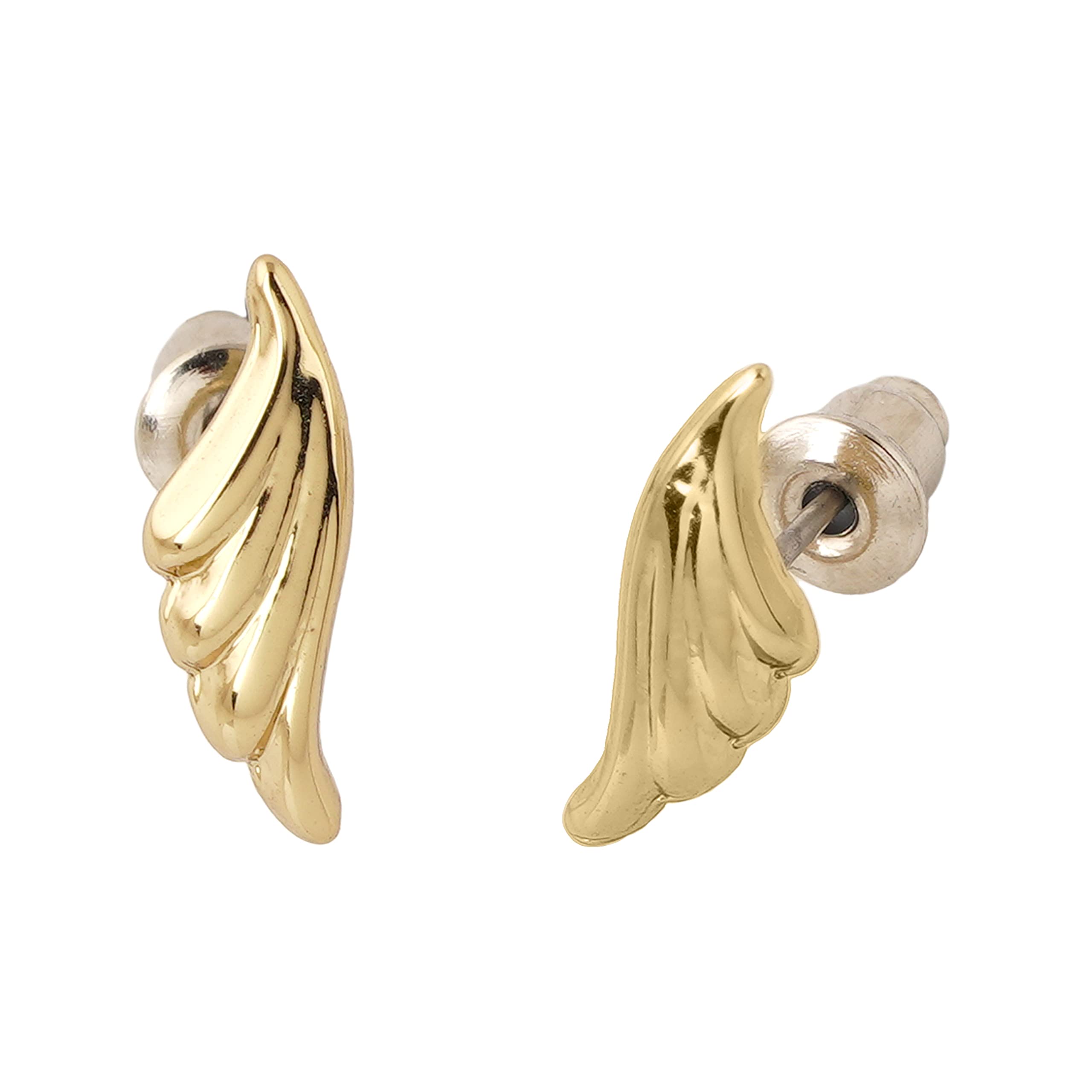 24Kt Plated Frill Stud Earrings