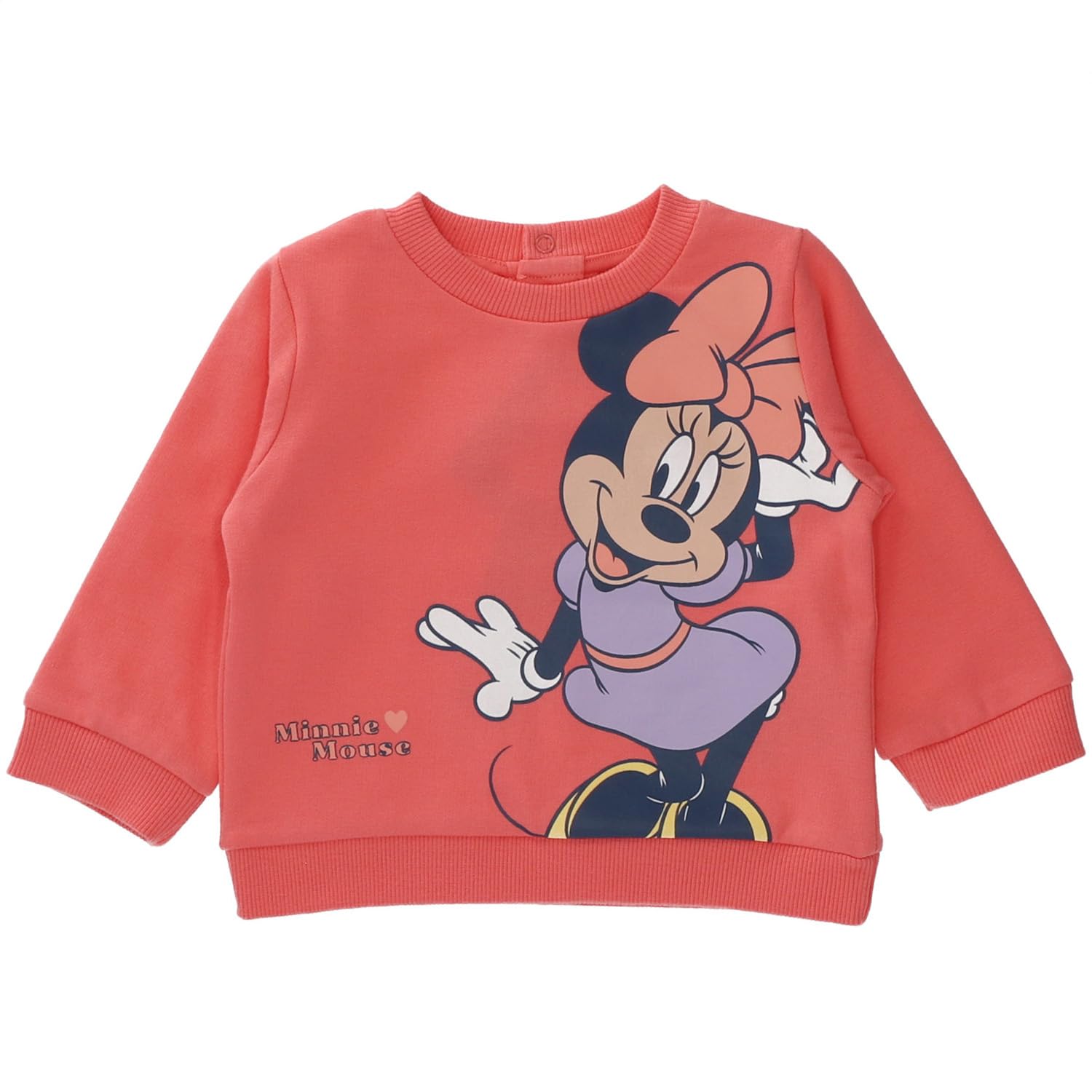 Disney - Sweat bébé molletonné Disney Minnie - 100% Coton - Rose