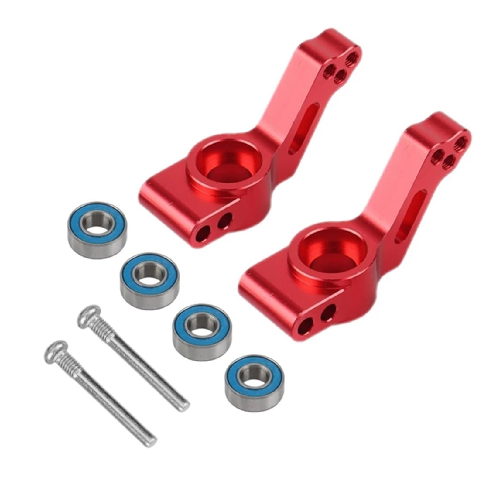 RC Accesorios para Traxxas para Slash para Stampede para Rustler 1/10 1 Juego De Bloque Ruedas Delanteras Metal Dirección Trasera Kit Soporte Eje RC