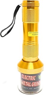 GRINDER ELECTRIQUE Grinder Broyeur D'Épices, tabac et herbes séchées Électrique Alliage en Forme De Lampe De Poche Broyeur Bricolage, Cadeau D'Outil De Broyage (or)