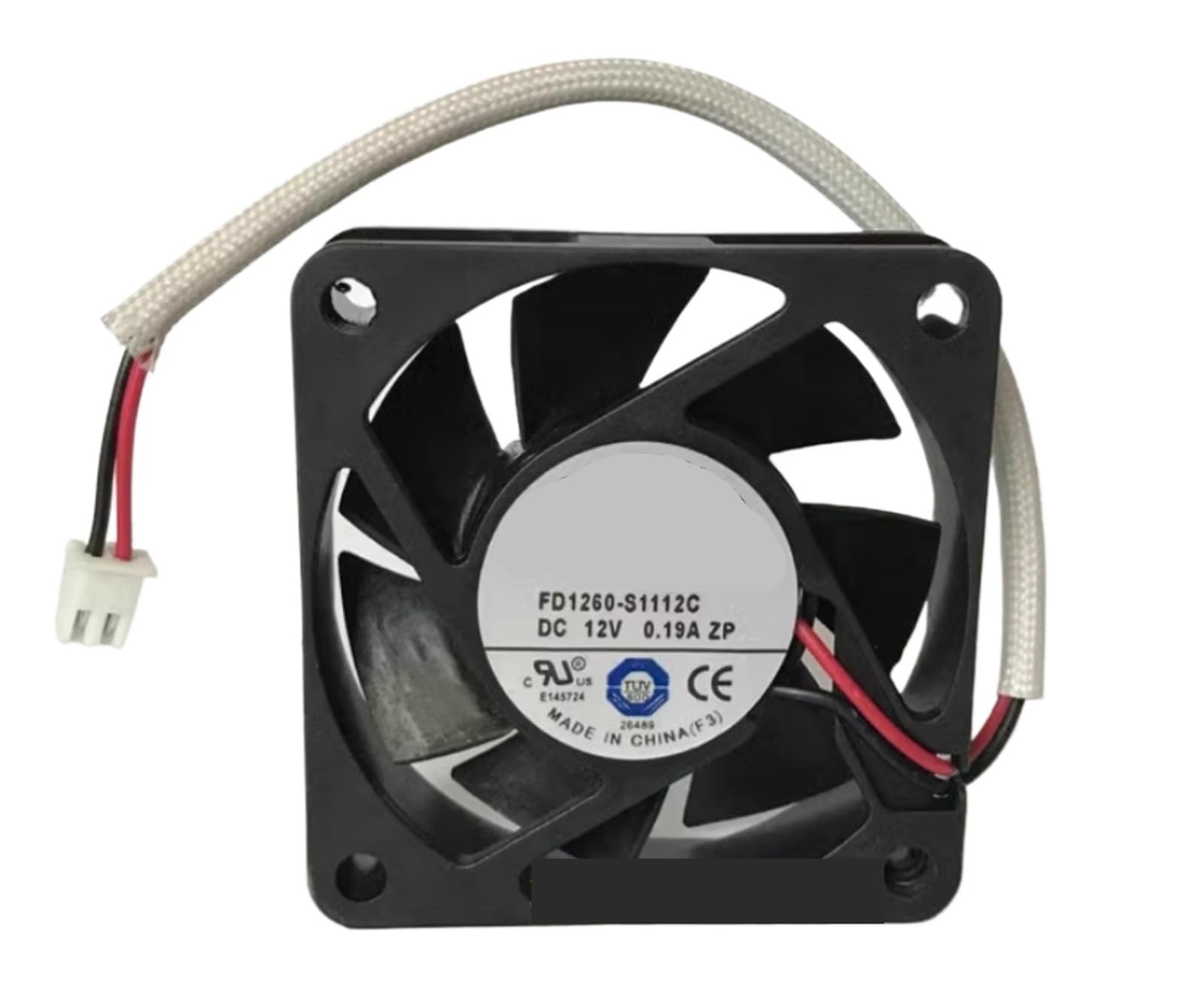 Uitgvdqat Fd1260-S1112c 6015 Dc12v 0.19A 60 * 15Mm Two-Wire Cooling Fan