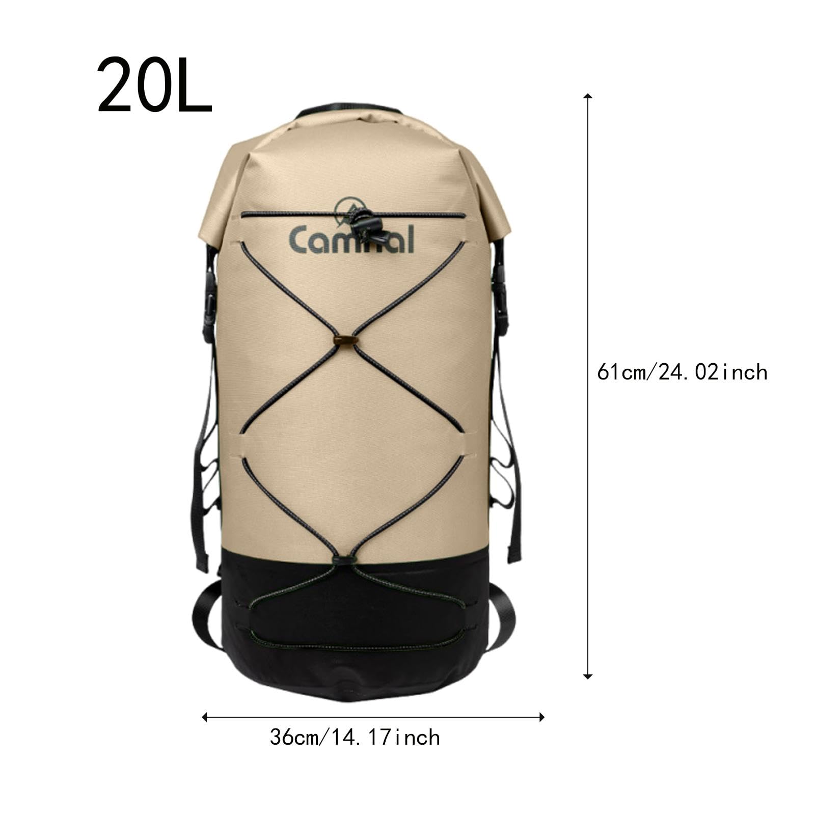 Qianly Bolsa Impermeable de 20 litros, Kayak, Natación Y Excursiones.