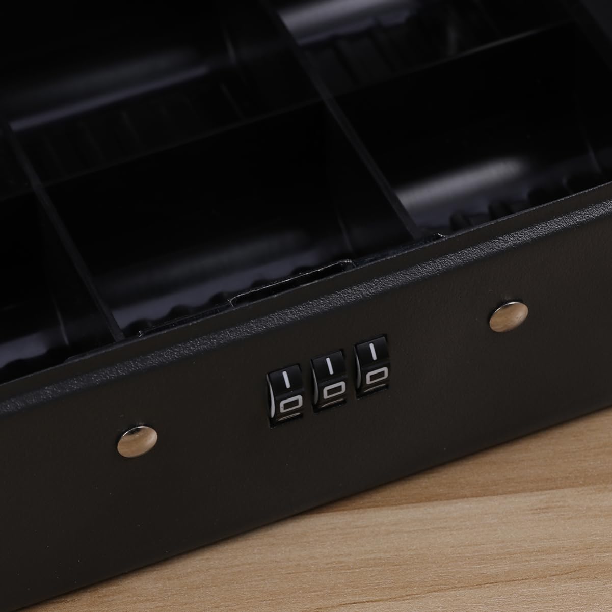 HOMSFOU Caja Caudales Combinacion Caja Con Cerradura De Combinación Cash Box Para Monedas Llaves Cheques