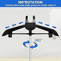 Vista 5 de BShome Exhibidor Ajustable de Camisetas para Adultos para Vendedores, Soporte de Exhibición de Camisetas de 32-63 pulgadas, Exhibidor Portátil